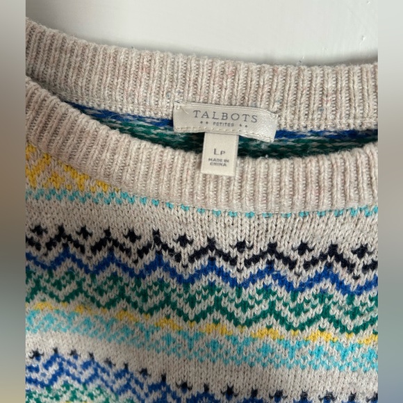 Talbots Colorful Patterned Sweater - Picture 3 of 5